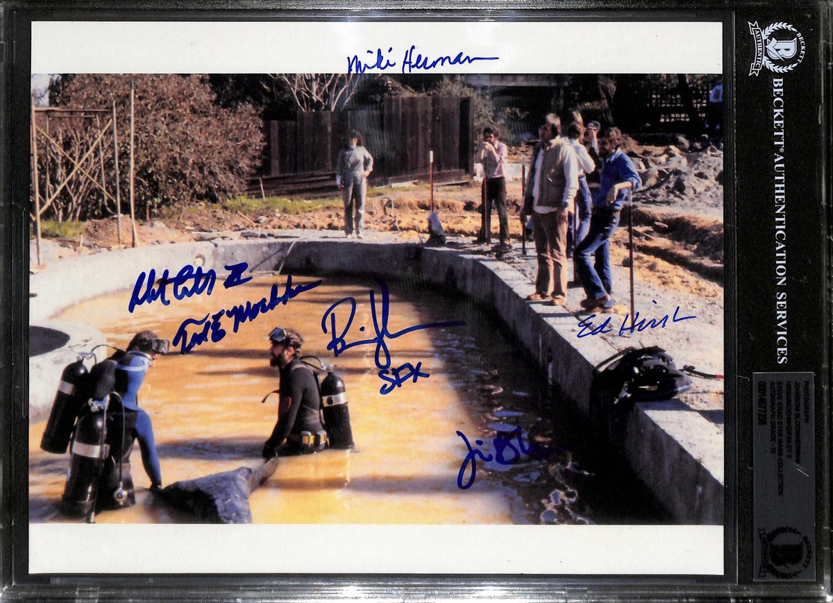 Star Wars ESB ILM Crew Signed Behind the Scenes Photo 8x10 6x Auto's! BAS0