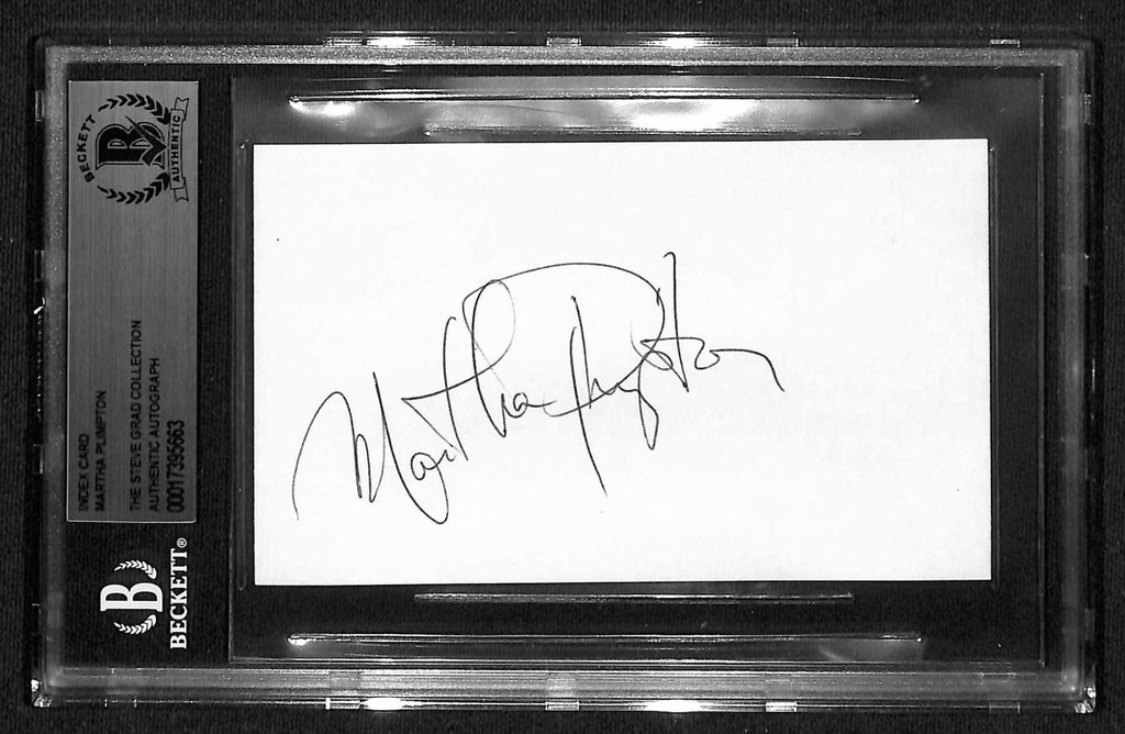 Martha Plimpton Signed Index Card BECKETT0