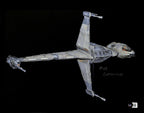 Bill George Signed B-WING Star Wars ROTJ ILM 11x14 Photo Beckett0
