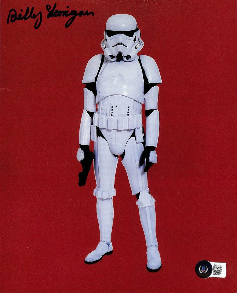 Billy Horrigan Signed Star Wars Stormtrooper 8x10 Photo Beckett Authenticated0