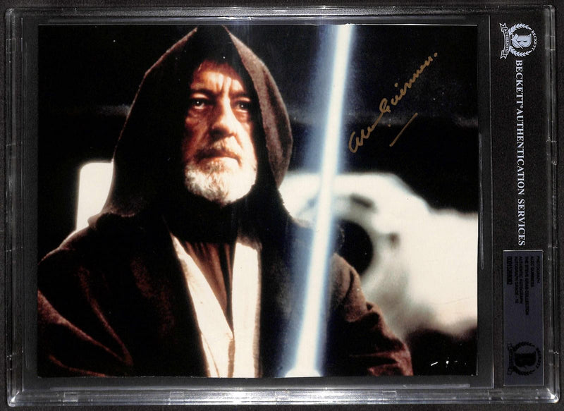 Alec Guinness Obi-Wan Kenobi Signed Star Wars 8x10 Color Photo BECKETT0