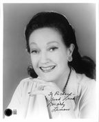 Dorothy Lamour Signed Black & White Photograph 8x10 Beckett Certified0