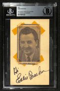 Eddie Bracken Signed Autographed 3x5 Index Card Beckett Slab0
