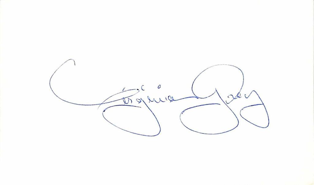 Virginia Grey Actress Signed 3x5 Index Card Beckett Authenticated0