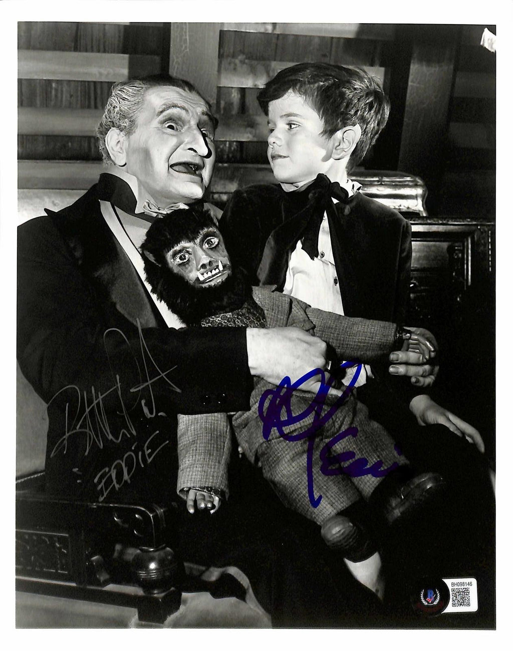 Butch Patrick & Al Lewis The Munsters Signed 8x10 Photograph Beckett0