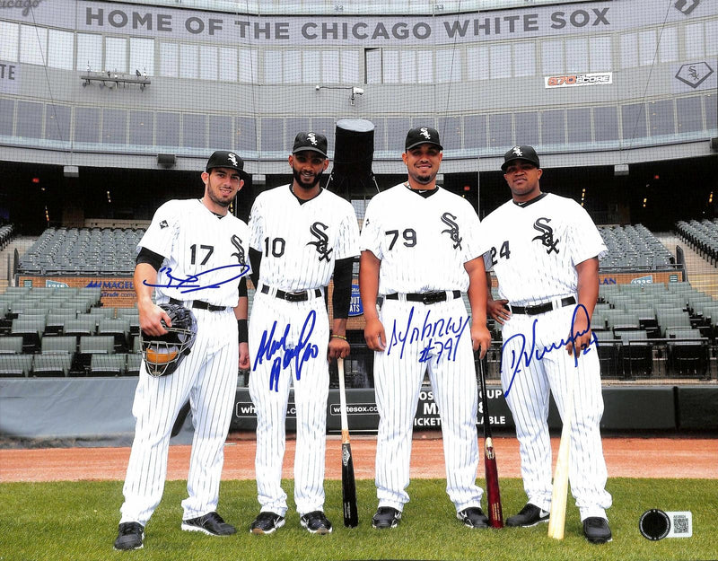 2014 White Sox Cuban Connection Signed Photo 11x14 Beckett LOA0