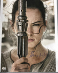 Daisy Ridley Signed Star Wars The Force Awakens "Rey" 16x20 Photo Beckett0
