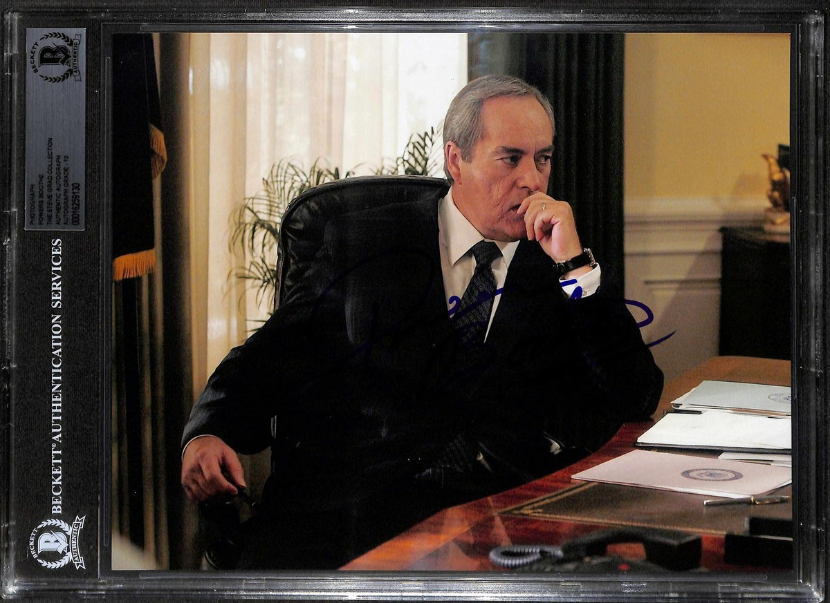 Powers Boothe Noah Daniels from 24 Signed 8x10 Photo BAS AUTO 100