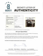 Jeff Lynne Signed Electric Light Orchestra Album Beckett AUTO 101