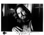 Jeff Bridges Signed Black & White The Big Lebowski Photograph 8x10 BECKETT0
