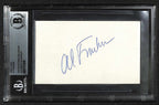 Al Franken SNL Signed 3x5 Index Card Beckett Slabbed Autograph0