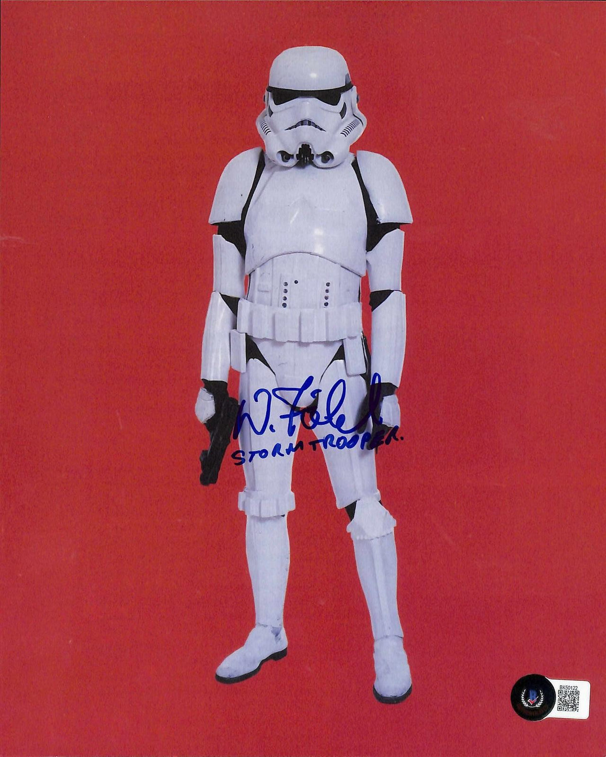 David Field Signed Star Wars ANH Stormtrooper 8x10 Photo Beckett0