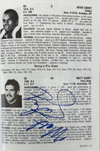 1982 Chicago Bears Signed Official Media Guide By 48! Payton Ditka BAS5