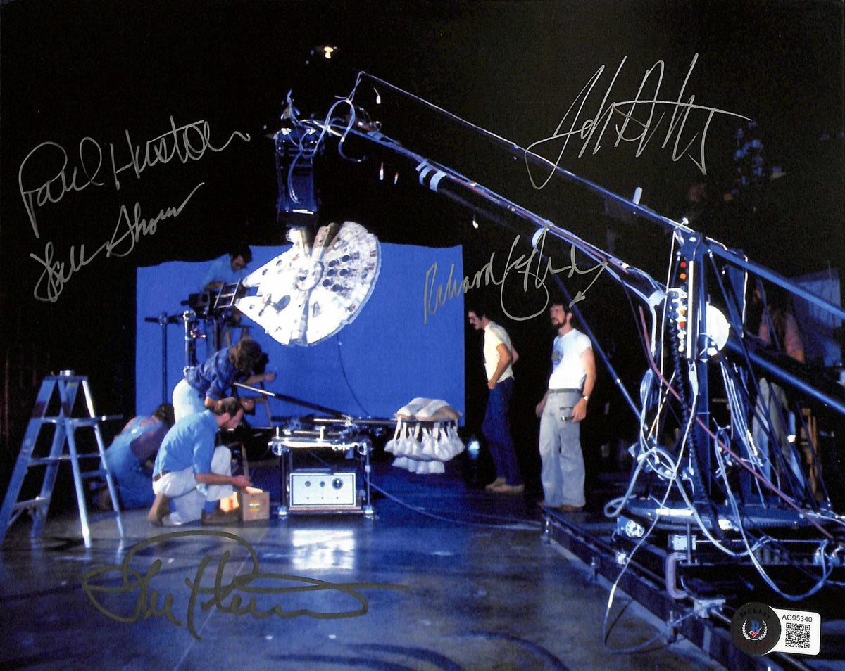 Star Wars ILM Millennium Falcon Signed BHS 8x10 Photo Beckett0