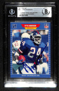 Ottis Anderson Signed 1989 Pro Set NY Giants Card Beckett0
