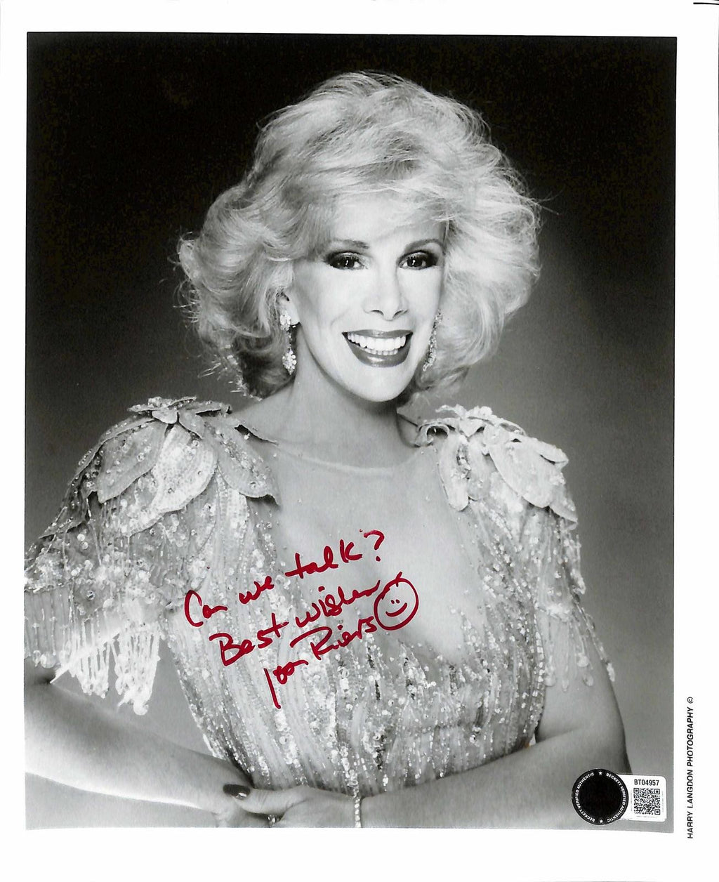 Joan Rivers Signed and Inscribed 8x10 Photo BECKETT0