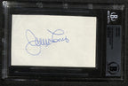 Jerry Lewis In-Person Signed 3x5 Index Card Beckett0