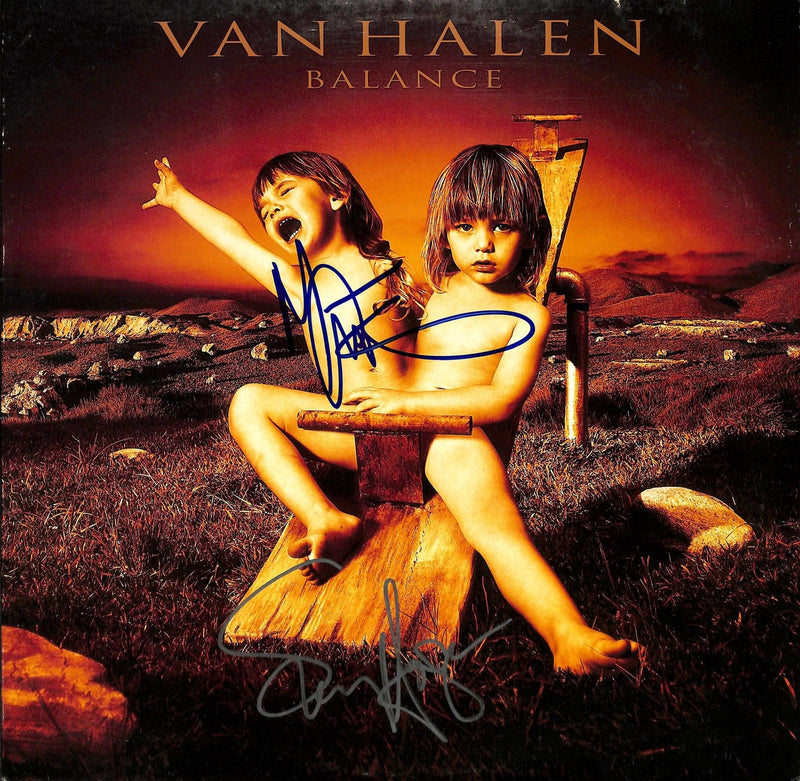 Sammy Hagar & Michael Anthony Signed Van Halen Balance Album Beckett0