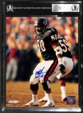 Mike Singletary Signed Chicago Bears 8x10 Photo Beckett Slab Auto 100