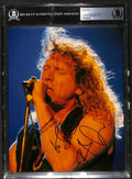 Robert Plant Signed Led Zeppelin 8x10 Photo Beckett (Grad Collection)0