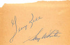 George Kell & Sam White Boston Red Sox Signed Cut Autograph0