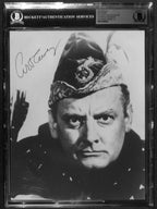 Art Carney Batman Signed 8x10 Photograph Beckett Encapsulated0