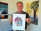 Joe Johnston Signed & Drawn Boba Fett Star Wars Original Artwork BECKETT3