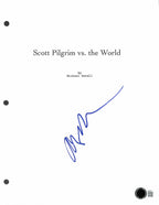 Aubrey Plaza Signed 'Scott Pilgrim vs. the World' Script Cover BECKETT0