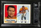 Duane Putnam LA Rams Signed 1957 Topps Reprint Trading Card Rams Beckett0