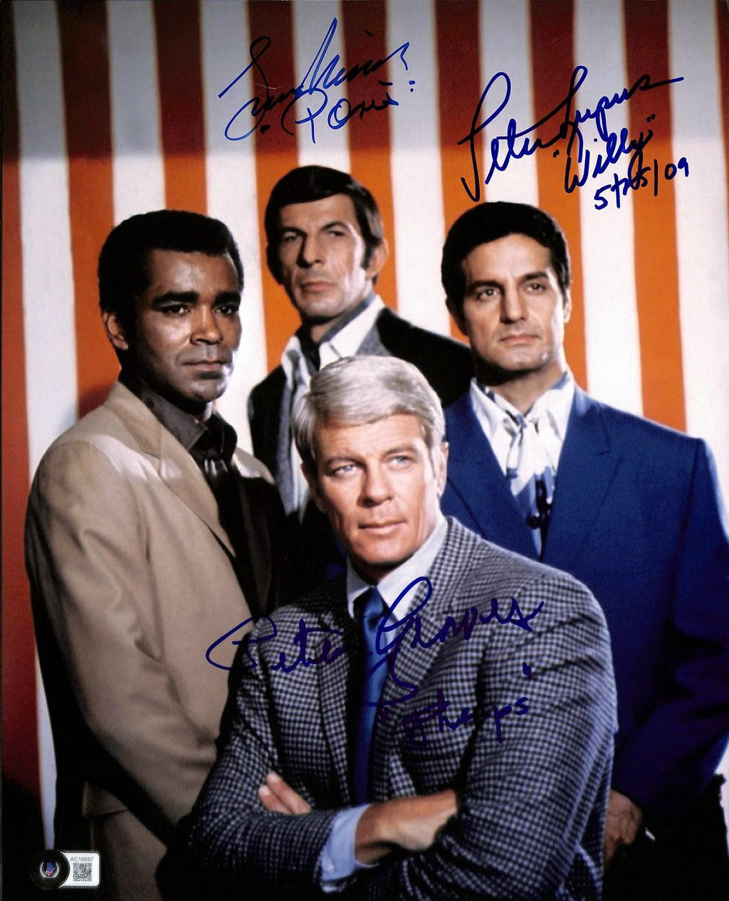 Mission: Impossible Cast x3 Signed 11x14 Photo Beckett LOA0
