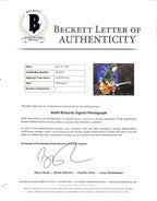 Keith Richards Signed Concert Photo 11x14 BECKETT1