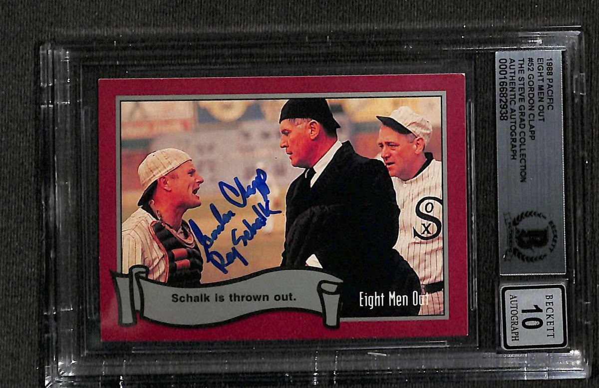 Gordon Clapp Ray Schalk Signed 1988 Eight Men Out Card Beckett Auto 100
