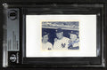 Casey Stengel Signed Yankees Photograph Beckett Slabbed Auto0