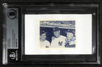 Casey Stengel Signed Yankees Photograph Beckett Slabbed Auto0