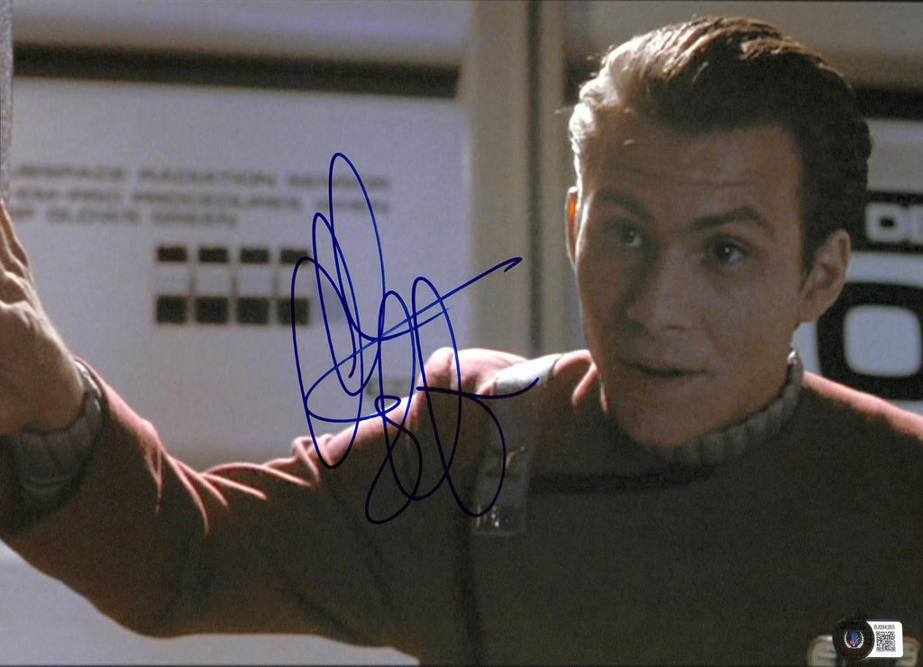 Christian Slater Signed Star Trek Photograph 11x14 Beckett Authenticated0