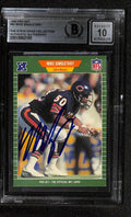 Mike Singletary Signed 1989 Pro Set Chicago Bears Card BAS Auto 100