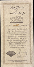 Ralph McQuarrie RARE Signed Star Wars 1996 Metal Collector Card Box BAS3