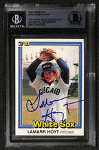 Lamarr Hoyt Signed 1981 Donruss White Sox Card Beckett0