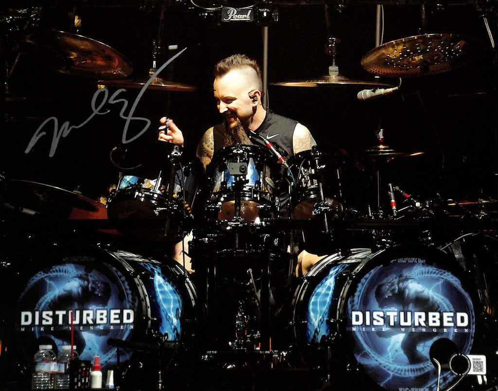 Mike Wengren Signed Disturbed Concert Photo 11x14 Beckett Authenticated0