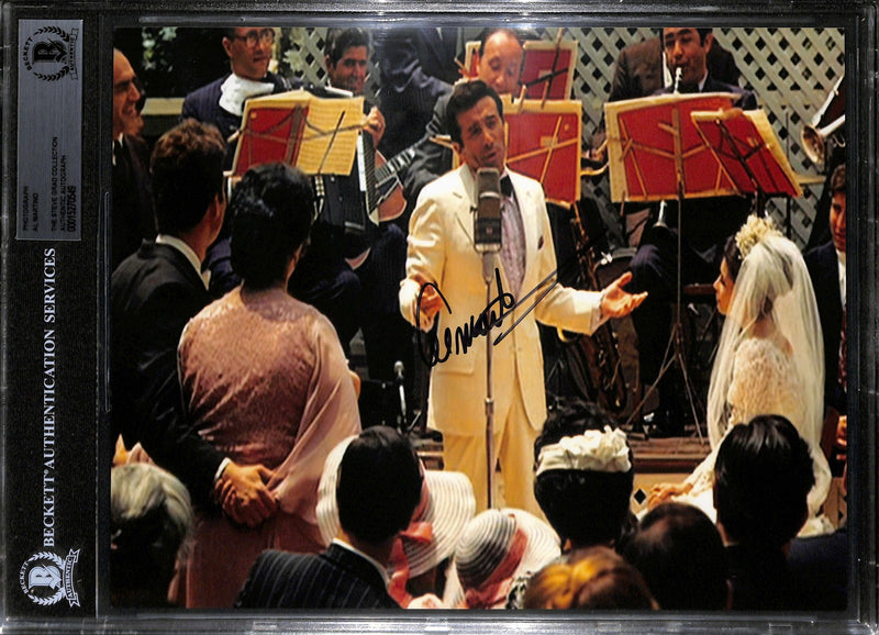 Al Martino Signed 8x10 The Godfather Photo Beckett Slab0