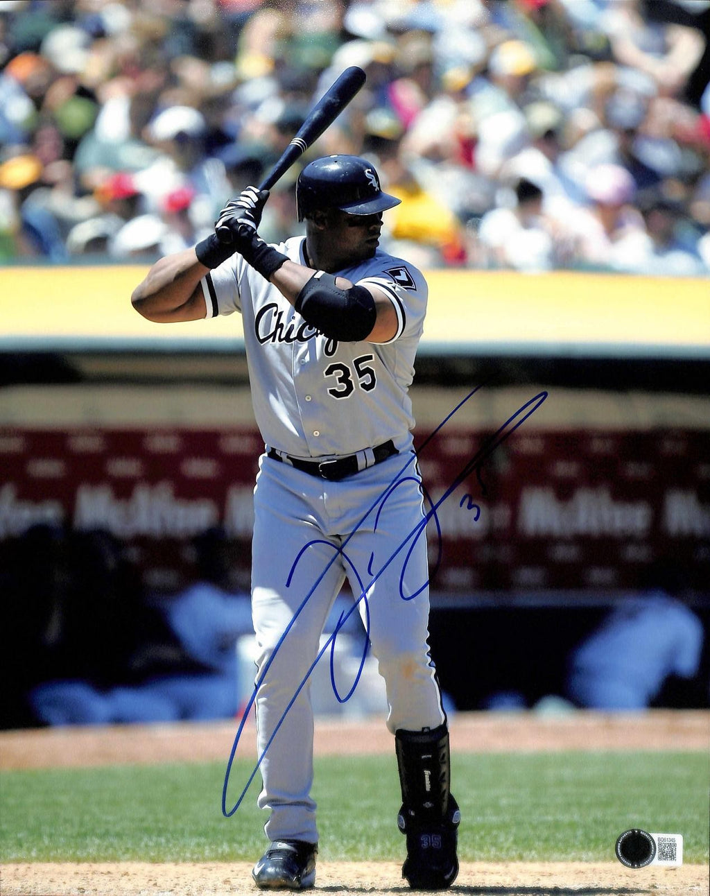 Frank Thomas Signed Chicago White Sox Photo 11x14 Beckett Authenticated0