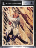 Harrison Ford Vintage Signed Indiana Jones 8x10 Photo BECKETT AUTO 100