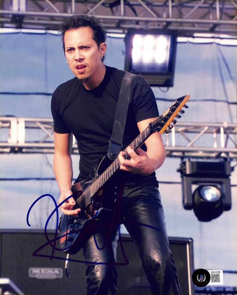 Kirk Hammett Metallica Guitarist Circa 1995 Signed Photo 8x10 Beckett0