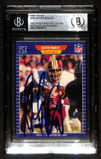 Dexter Manley Redskins Signed 1989 Pro Set Football Card Beckett0