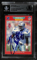 Everson Walls Signed 1989 Pro Set Dallas Cowboys Card Beckett0