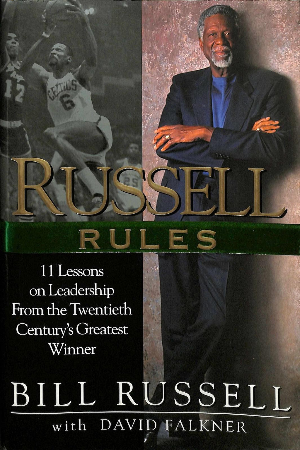 Bill Russell Celtics HOF Signed 'Russell Rules' Book Beckett1