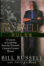Bill Russell Celtics HOF Signed 'Russell Rules' Book Beckett1