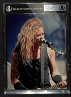 James Hetfield Metallica Signed 8x10 Concert Photo Beckett Auto 100