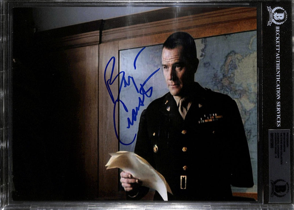 Bryan Cranston Saving Private Ryan Signed 8x10 Photo Beckett Slab0