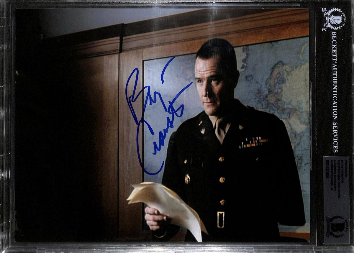 Bryan Cranston Saving Private Ryan Signed 8x10 Photo Beckett Slab0